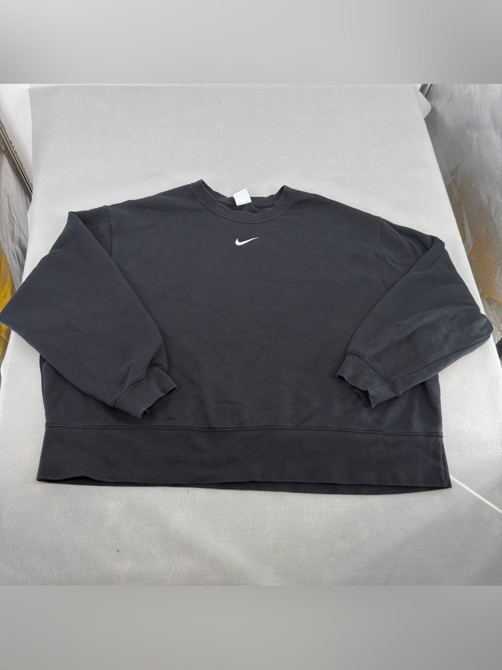 Nike Black Oversized Crewneck Sweater 2X Womens